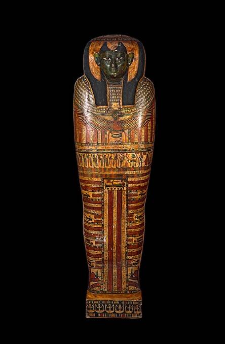 The inner coffin of Shepenmehyt. c600 BCE. Photo: British Museum, National Museum of Australia