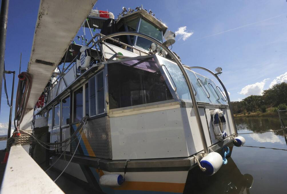 The Maid Marion, one of the few commercial boats operating on Lake Burley Griffin. Photo: Graham Tidy