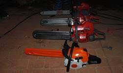 Chainsaws believed to be stolen. Photo: ACT Policing