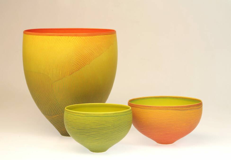 Ceramicist Pippin Drysdale's landscaped-inspired work will feature at Bilk Gallery. 