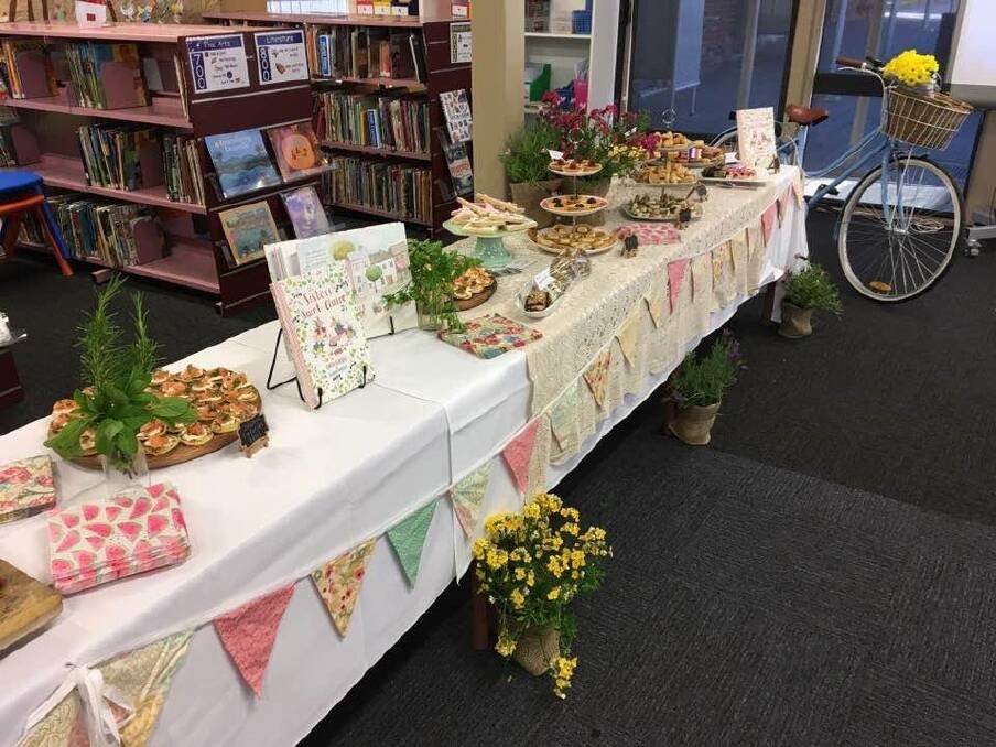 The beautiful spread of food for the launch of Carlie Gibson's book The Sisters Saint-Claire at Holy Family Primary School in Gowrie. Photo: supplied
