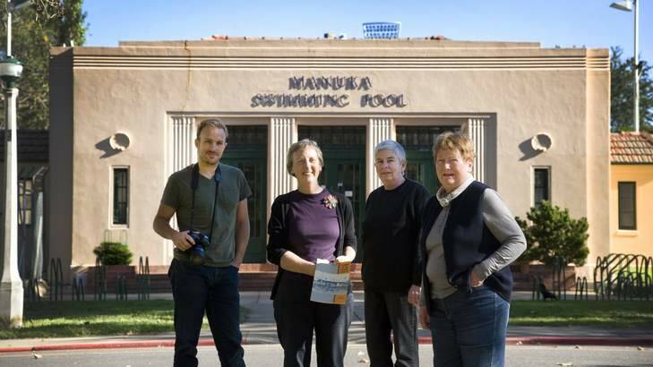 Canberra Stories Group members Sean Davey, founder member Mary Hutchison, Maureen Cummuskey and founding member Meryl Hunter are wrapping up the group after about two decades. Photo: Elesa Kurtz