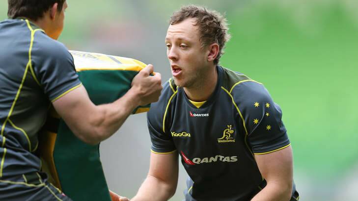 Jesse Mogg during training with the Wallabies. Photo: Getty Images