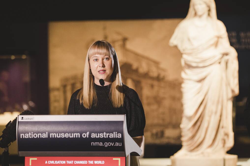 National Museum of Australia curator Dr Lily Withycomb. Photo: Jamila Toderas