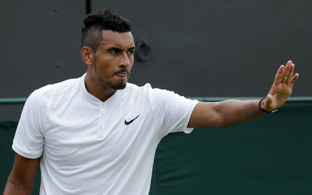 Nick Kyrgios offered his support to Troicki. Photo: AP
