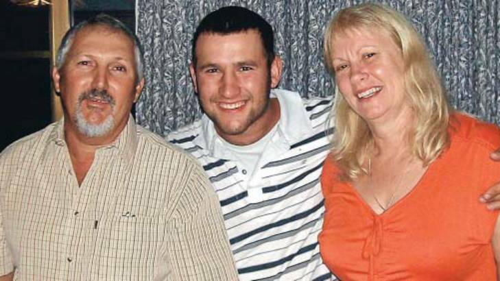 Ben Catanzariti (centre) died last month in an a worksite incident at Kingston.