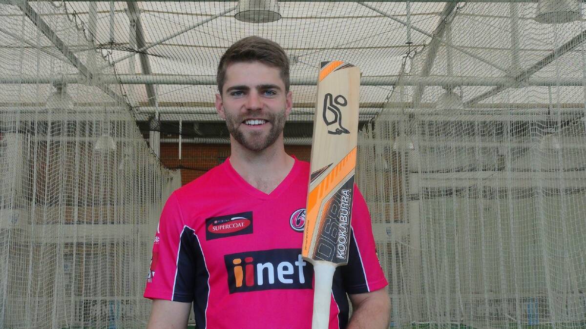 Canberra and Sydney Sixers cricketer Ryan Carters achieves a balanced life through his charity work. Photo: Supplied