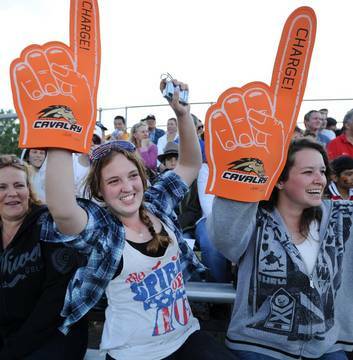 Excited Canberra Cavalry fans attend the first game of the season in 2011/12. Photo: Andrew Sheargold