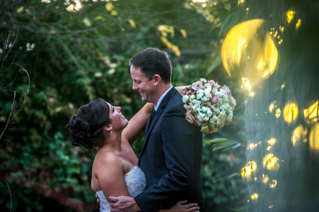Newlyweds Sharnee Morgan and Anthony Pardy. Photo: Karleen Minney