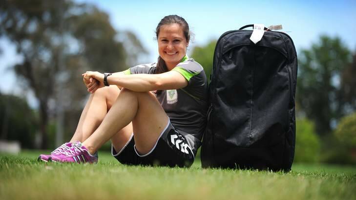 Canberra United star Kendall Fletcher is back in Australia ready for the W-League to resume. Photo: Karleen Minney