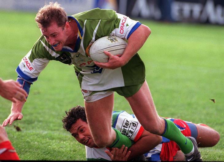 Maguire pictured in his last game for the Raiders in 1998.