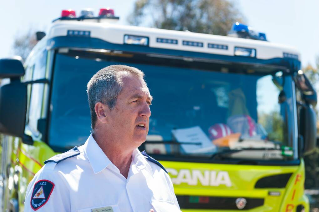 ACT Rural Fires Service chief executive Joe Murphy. Photo: Dion Georgopoulos