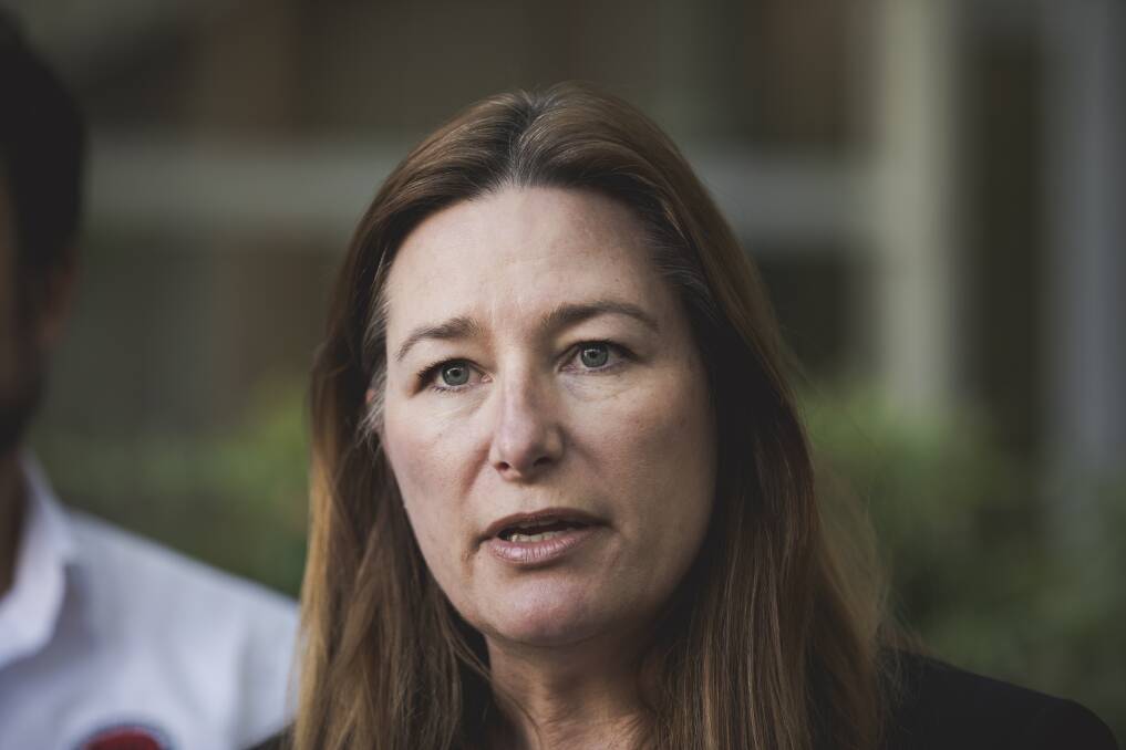 Education Minister Yvette Berry introduced draft laws to strengthen reporting requirements to the body that regulates ACT teachers.   Photo:  Jamila Toderas