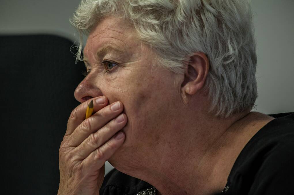Liberal parliamentarian and inquiry chairwoman Vicki Dunne at Friday's hearing into the Land Development Agency's land deals. Photo: Karleen Minney