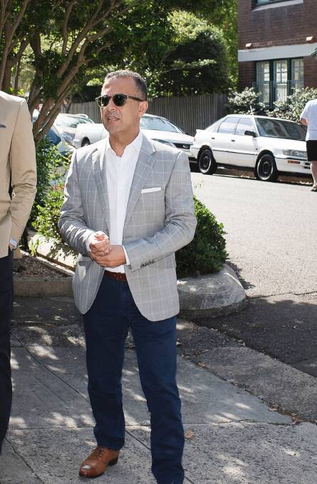 SBS boss Michael Ebeid arrives at Kirribilli House as Malcolm Turnbull hosts a reception for business leaders. Photo: Christopher Pearce