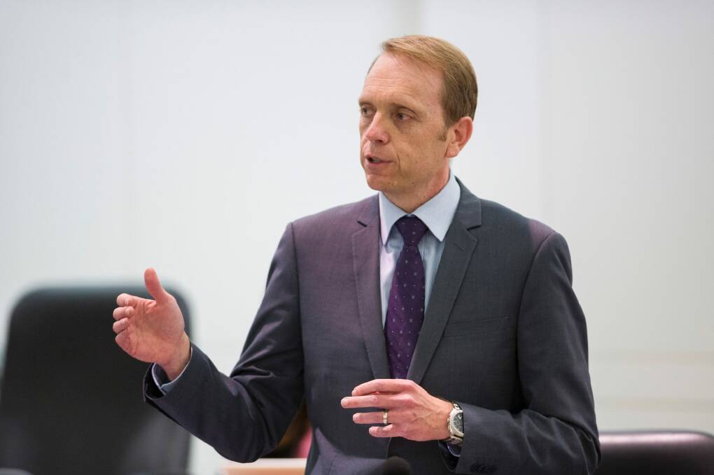 Pollution law changes: Environment Minister Simon Corbell has backed changes to the Environmental Protection Act to strengthen the ACT's regulatory system. Photo: Rohan Thomson