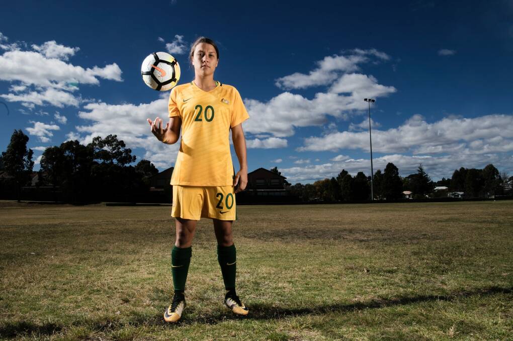 Overlooked: Sam Kerr has missed the cut for the FIFA Best Women's Player award. Photo: Louise Kennerley