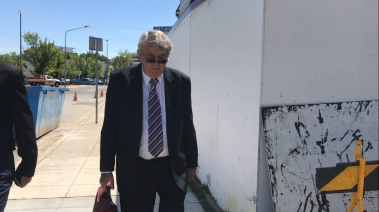 Former St Edmund's College Canberra teacher and sports coach Garry Leslie Marsh, 72, arrives at the ACT Supreme Court. Photo: Supplied