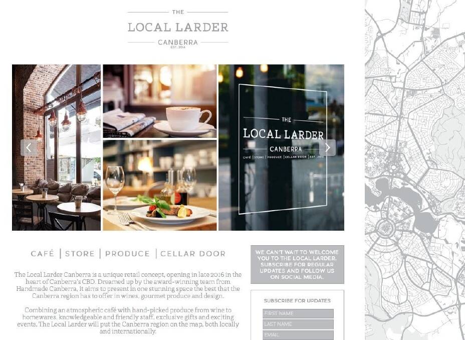 The Local Larder will have a "Can-dustrial'' feel, mixing Canberra heritage with warm, natural textures and materials. Photo: Supplied
