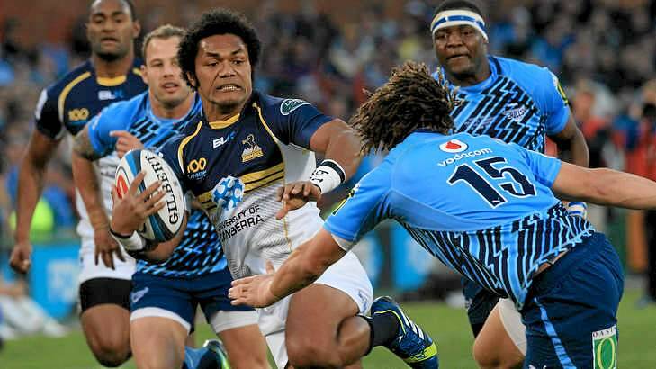 Henry Speight set up an early try for the Brumbies. Photo: AP
