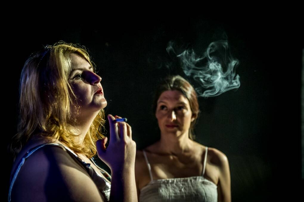 Emma McManus and Heidi Silberman play Courtney Love and Lindy Chamberlain in a new play. Photo: Karleen Minney