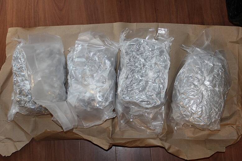 Police seized 9.9 kilograms of dried cannabis head from a Chisholm home on Wednesday. Photo: ACT Policing