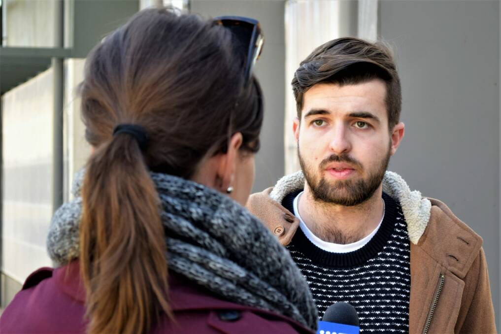James Connolly ANU Students' Association president said universities needed to review the policies that had left survivors of assaults feeling silenced. Photo: David Ellery