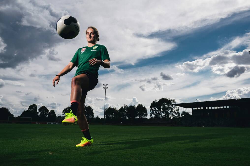Canberra United defender Ellie Brush. Photo: Rohan Thomson