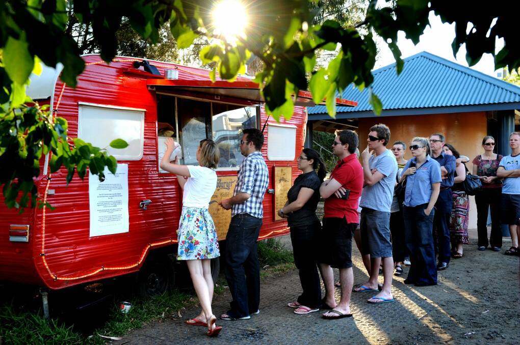 Brodburger has been attracting large queues since it opened, then as a caravan, in Bowen Park in 2009. Photo: Marina Neil