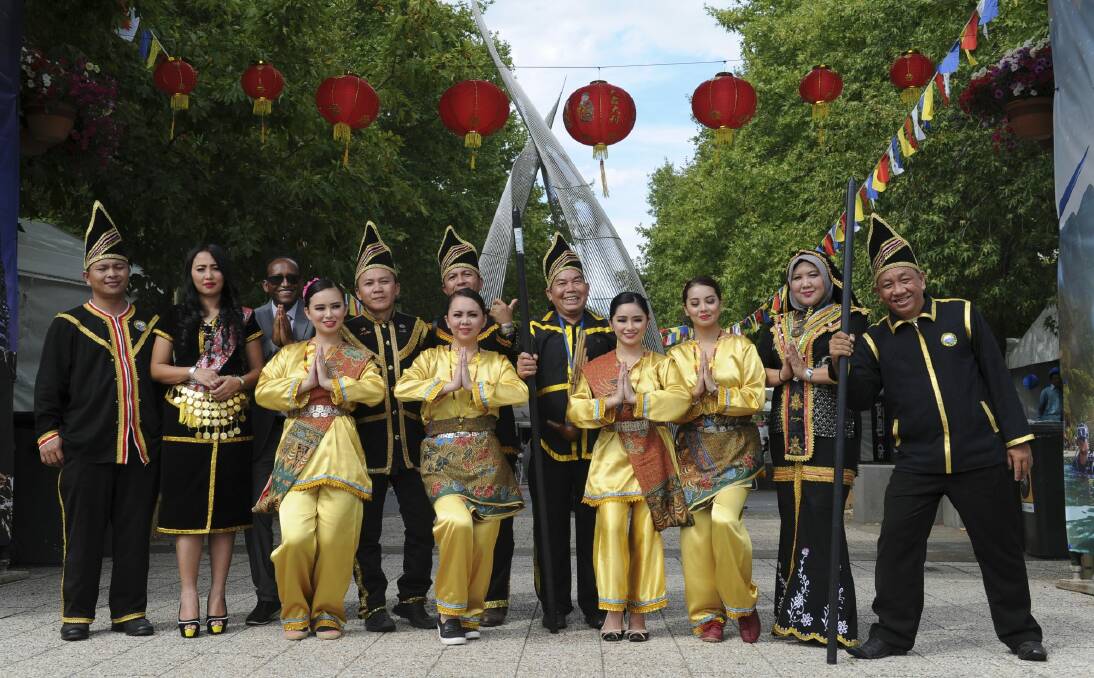 Tourism Malaysia officially opened the Malaysia Village in Ainslie Avenue, Civic, as part of the National Multicultural Festival. Photo: Graham Tidy