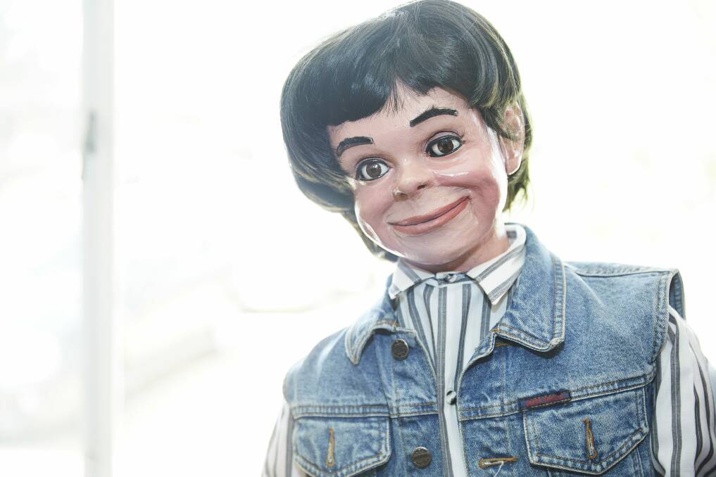 Cedric the ventriloquist doll had his own television show in Canberra in the early 1960s. Photo: Lightbulb Studio