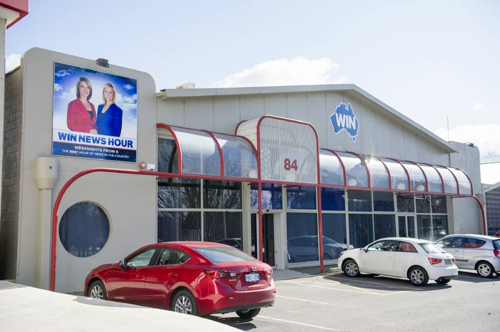 The WIN TV building  in Wentworth Avenue, Kingston.
 Photo: Jay Cronan