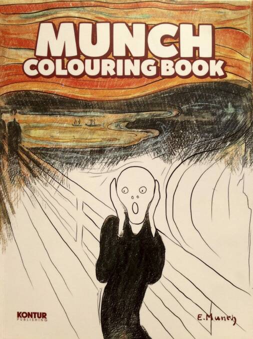 The Munch Colouring Book is "great fun for both children and adults." Photo: Kontur Publishing