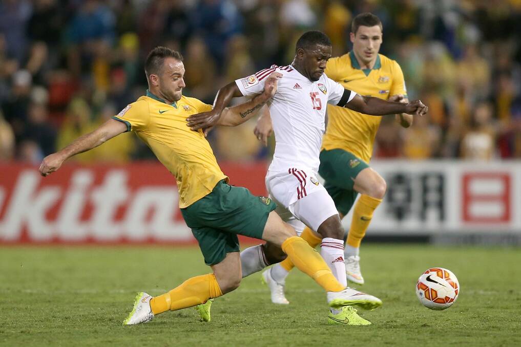 Ivan Franjic in action for Australia during the Asian Cup. Photo: Getty Images