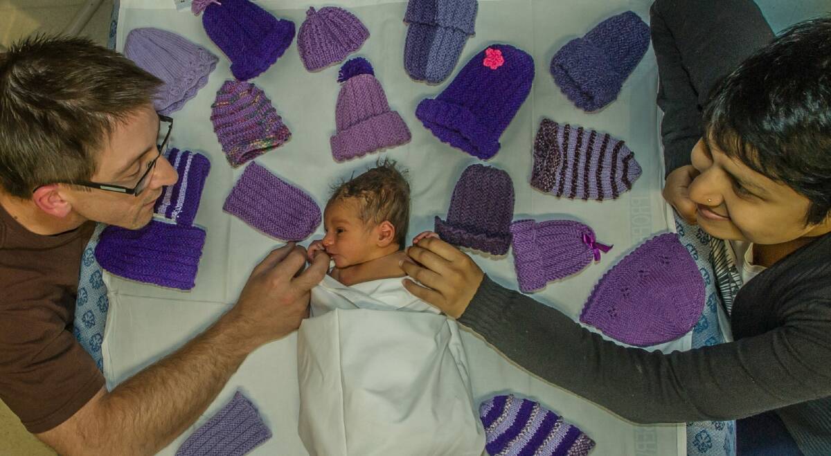 Parents Taira Vora and Tim Norton will do the Purple Crying Program together after the birth of their baby boy Kaiser.  Photo: Karleen Minney