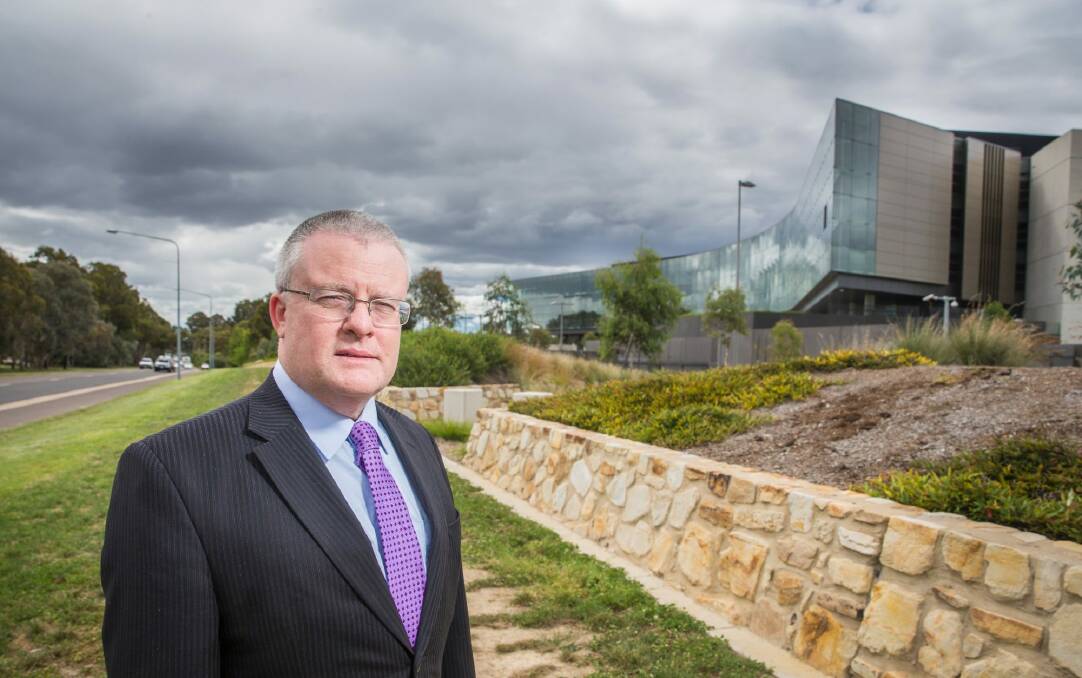 Inner South Canberra Community Council chair Gary Kent said residents are disappointed at the lack of consultation on a temporary full-time prison in Symonston Photo: Matt Bedford