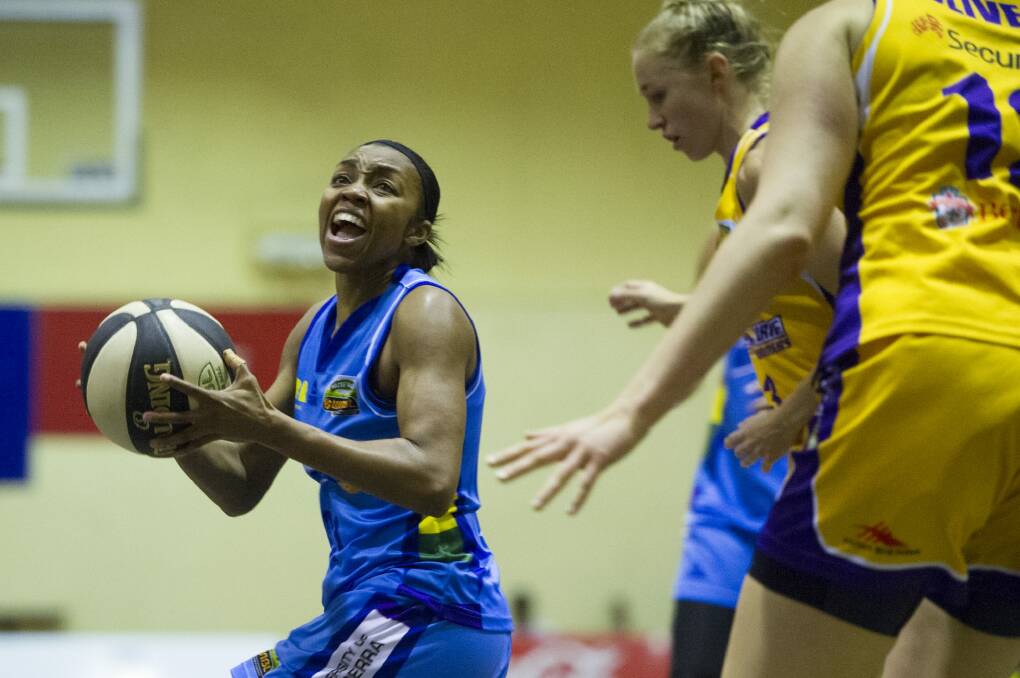 Canberra Capitals point guard Renee Montgomery is desperate for the team's first win of the season. Photo: Jay Cronan