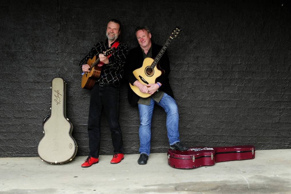 Guitarists Beppe Gambetta and Tony McManus are performing at the National Folk Festival this Easter Photo: Melissa Adams 