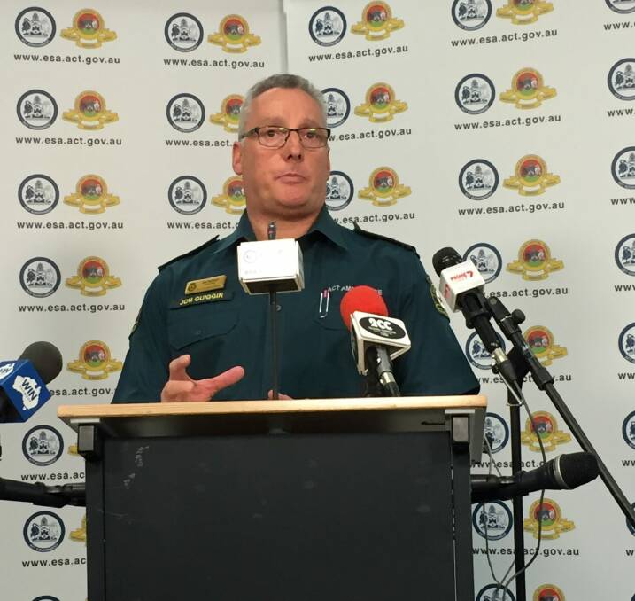 ESA ambulance chief Jon Quiggin says people should be particularly careful not to leave children or pets locked in hot cars. 