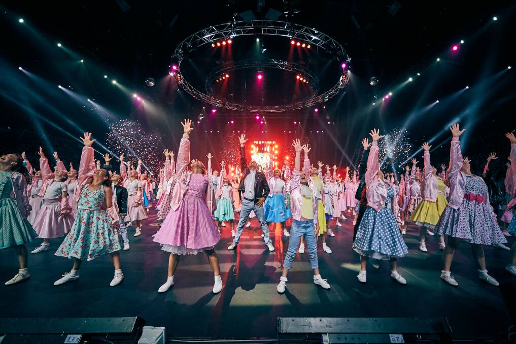 Hundreds of Canberra's rising stars will join Anu on stage in Grease the Arena Experience. Photo: Supplied