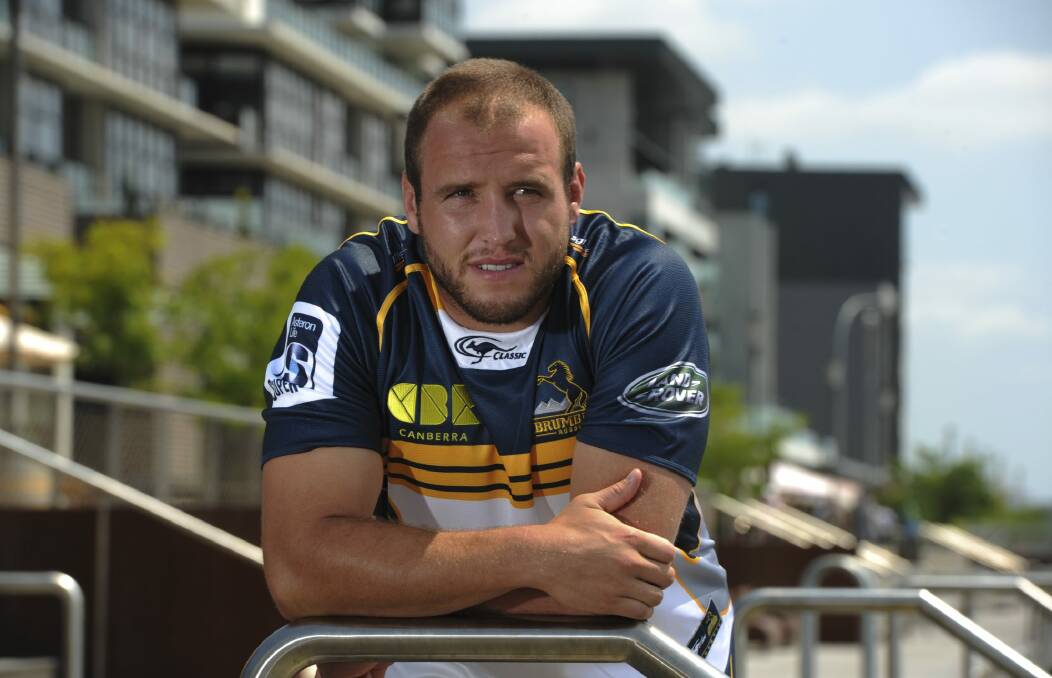 Ben Alexander will play his 100th Super Rugby match on Friday. Photo: Graham Tidy