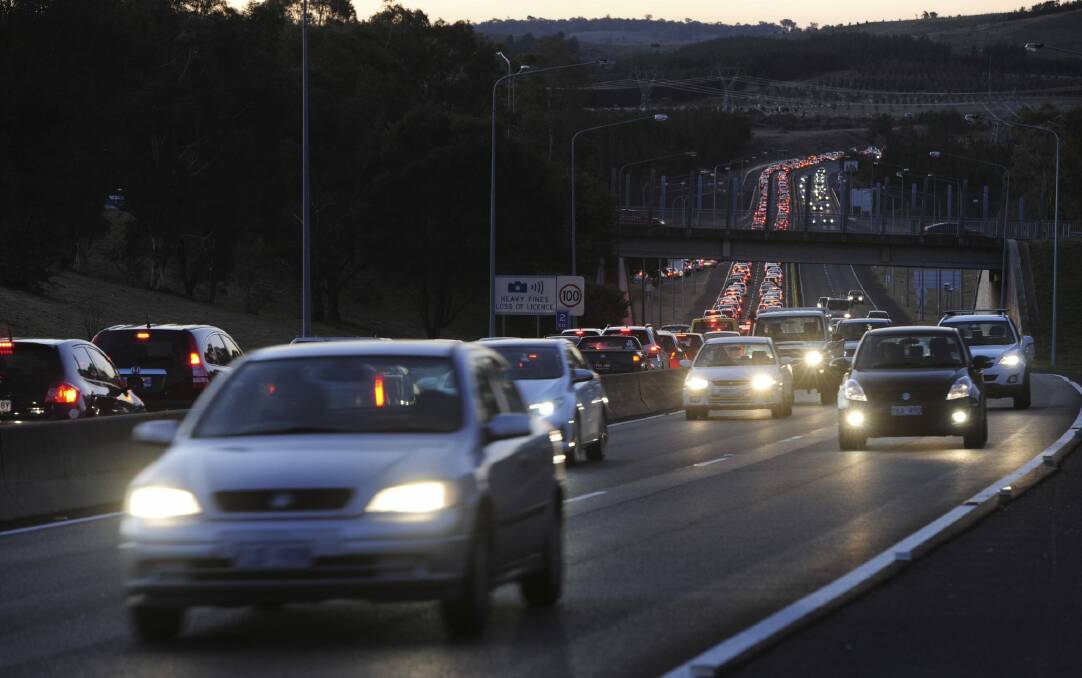 Money allocated to investigate the realignment of the East-West arterial road at Molonglo from John Gorton Drive to the Tuggeranong Parkway. Photo: Graham Tidy