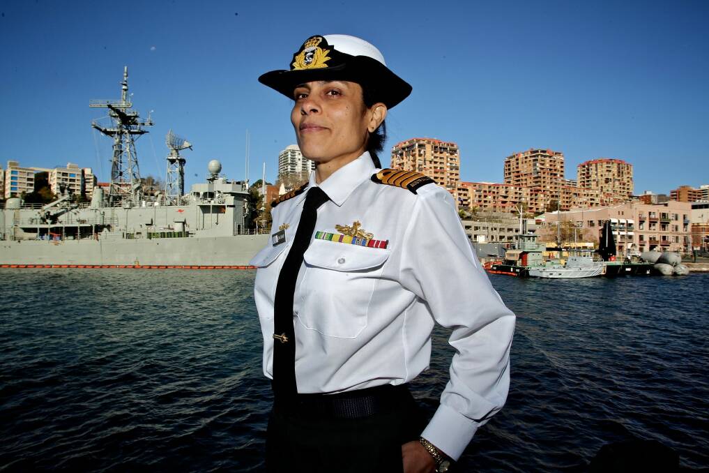 Captain Mona Shindy is the Royal Australian Navy's  strategic adviser on Islamic cultural affairs. Photo: Brendan Esposito