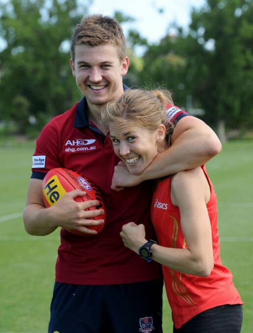 Jack Trengove with his older sister Jess. Photo: Mal Fairclough