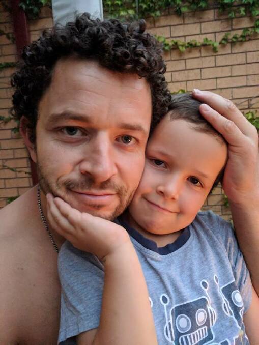 Cliff Mapham and his missing six-year-old son Phoenix. Photo: Supplied