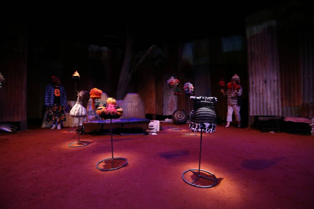 The striking set of the play Head Full of Love. Photo: Rob Maccoll
