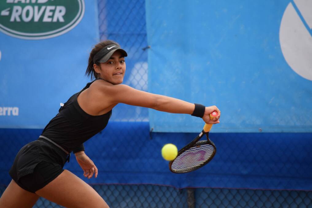 Canberra's rising tennis star Annerly Poulos. Photo: Tennis ACT