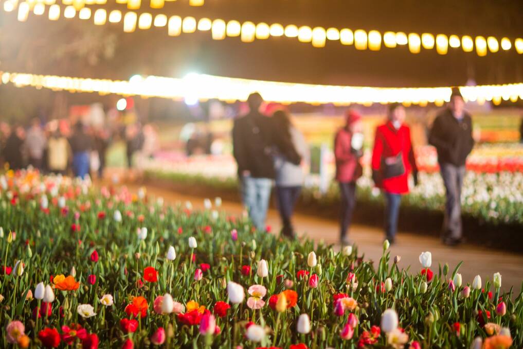 Floriade NightFest has been cancelled for Thursday evening after weather closed the festival for the day. Photo: Supplied