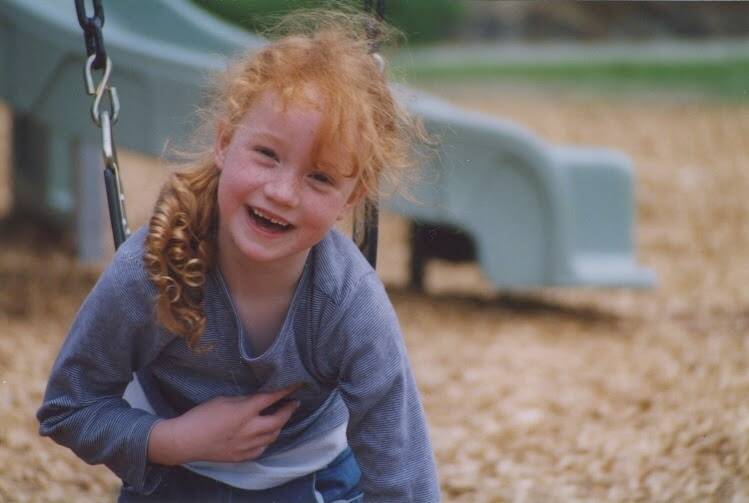 Liv Hewson as a little cutie in Canberra. She grew up in Hughes. Photo: Supplied