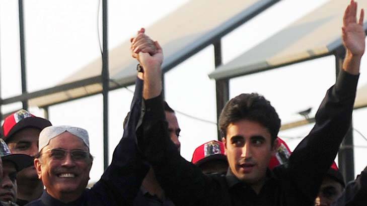 Pakistan: Bilawal Bhutto (right) is the son of Pakistan's President Asif Ali Zardari (left) and assassinated former premier Benazir Bhutto. Photo: AFP